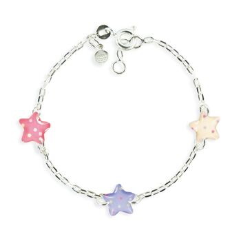 Bijoux Enfants Filles - Bracelet chaîne argent 925 étoile 1