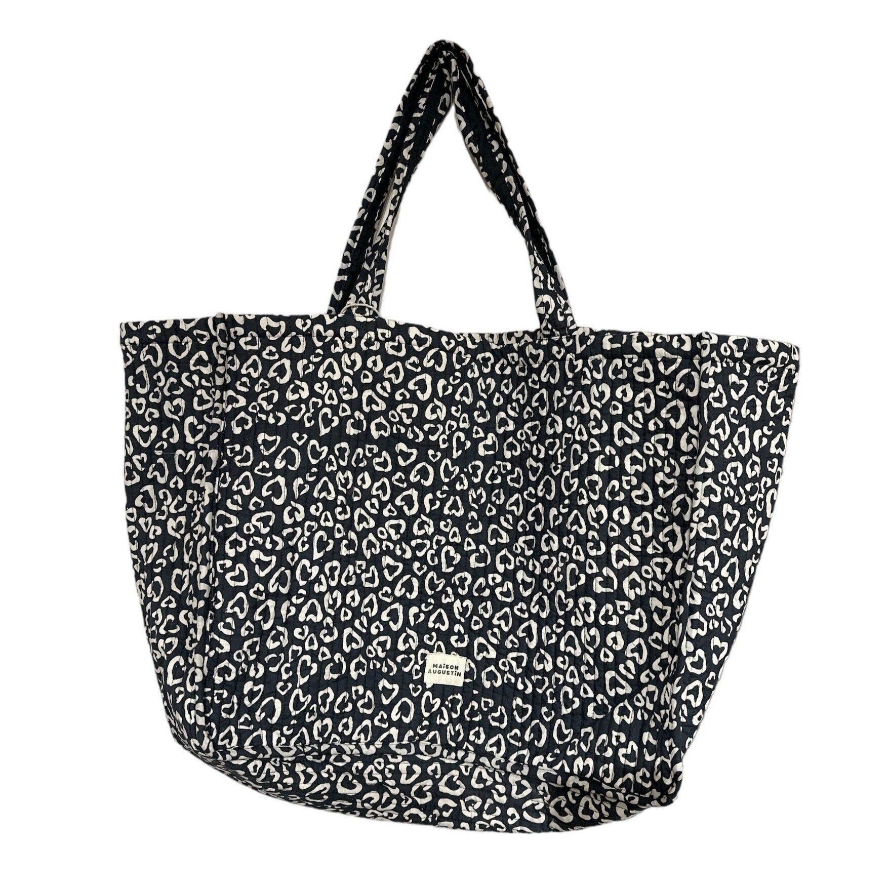 Borsa tote grigia LEO