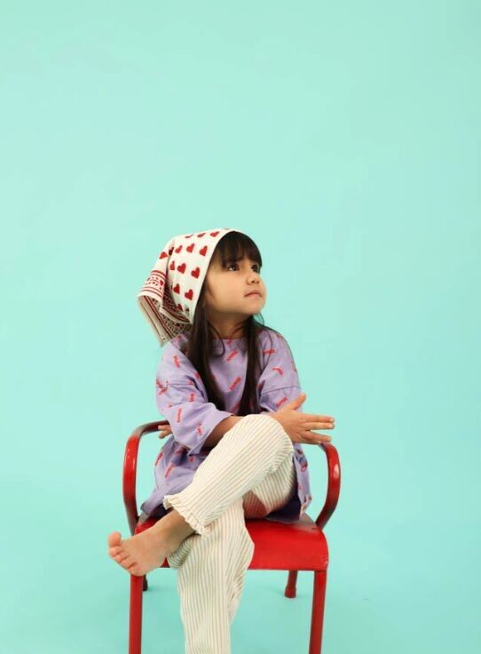 Foulard Bébé Enfant Love Cherry 50 cm