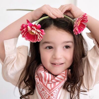 Baby Child Scarf Zebra Pink 50cm