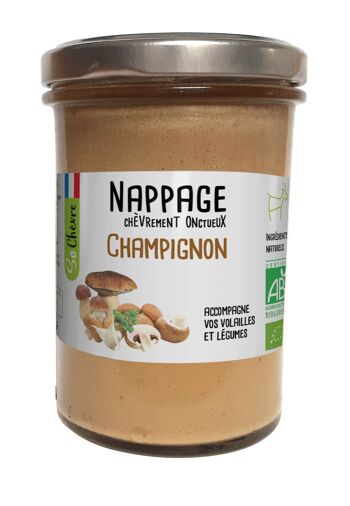 NAPPAGE CHAMPIGNON - Sauce blanche au lait de chèvre 1