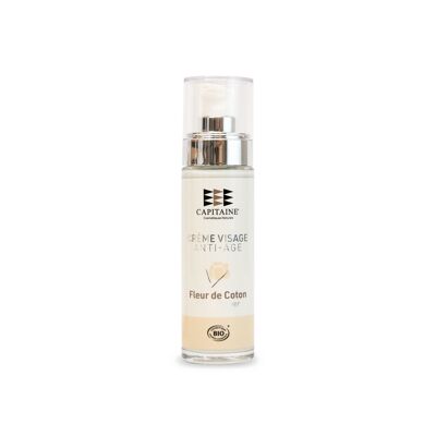 Crème Visage BIO - Anti-Âge - Senteur Fleur de Coton