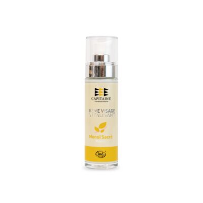 Crema Viso Biologica - Rivitalizzante e Protettiva - Profumo Monoï