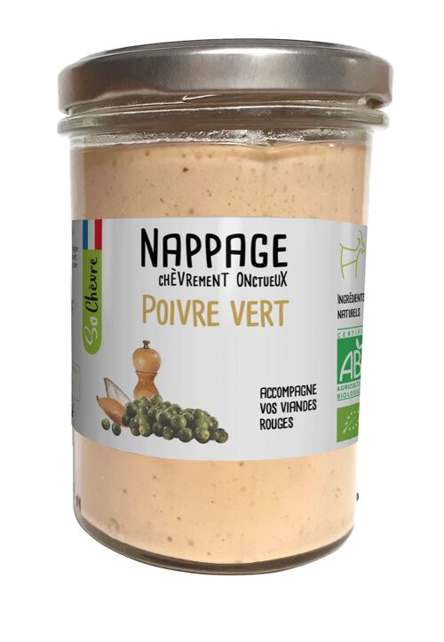 NAPPAGE POIVRE VERT - Sauce blanche au lait de chèvre