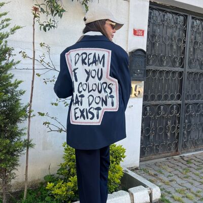 Chaqueta blazer a medida OSTIN con estampados