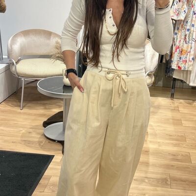 Pantaloni da jogging sartoriali a vita alta OSIRA