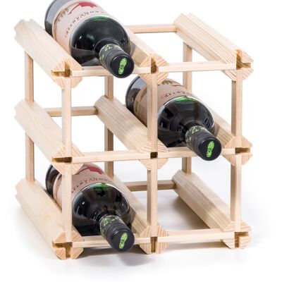 Wine rack for 6 bottles