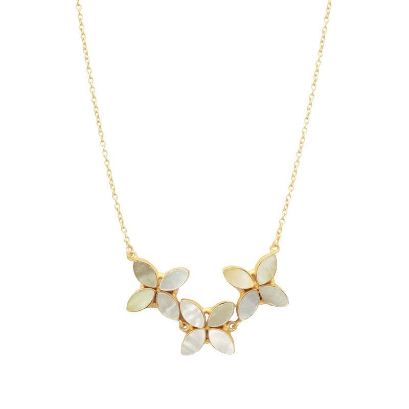 Printemps Perlmutt-Halskette