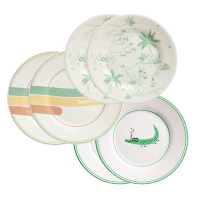 SET DE 6 ASSIETTES DESSERTS LES PETITES CHOSES