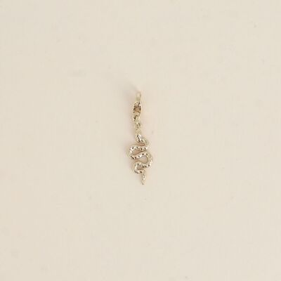 Charm - colgante de serpiente texturizado