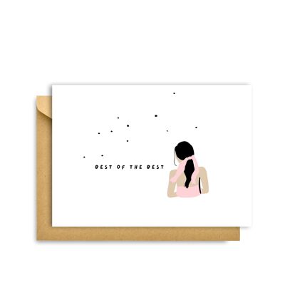 BEST OF THE BEST CARD, Hygge Cards C6 Greeting Card – Scandinavian Simplicity & Cosiness for Lovers of Minimalism, Nature & Simple Pleasures, Birthday Card