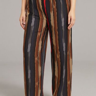 Pantalones estampados azules de talla grande (B98)