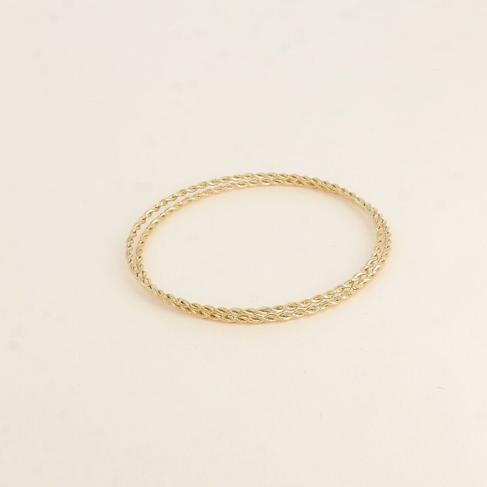 Geschlossener Ring – gedrehter geschlossener Ring – verkauft in Packungen mit 2 Ringen