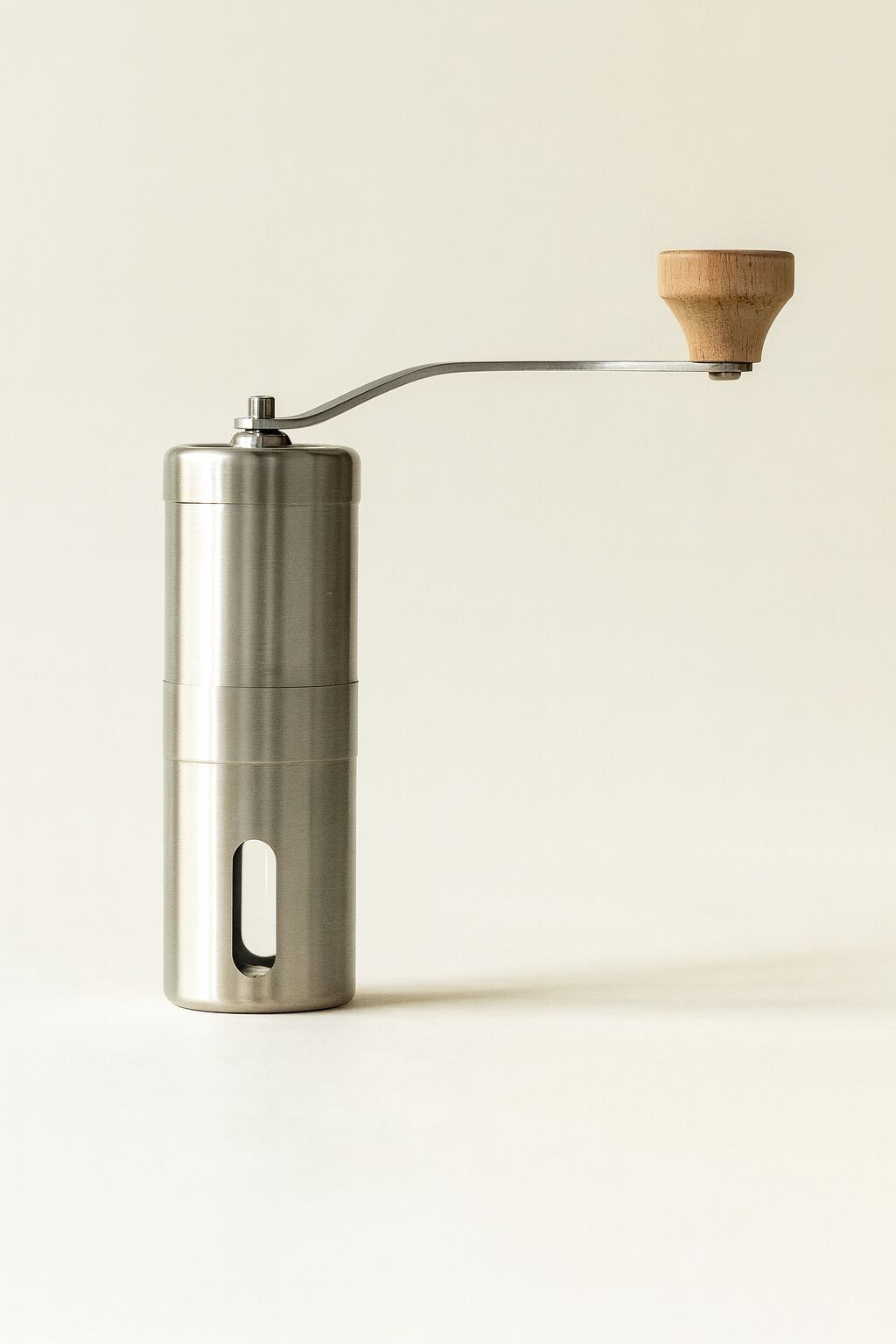 ISAAK Edelstahl-Handkurbel-Kaffeemühle