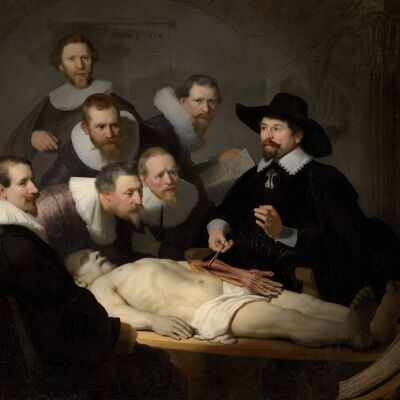 Póster Rembrandt - Lección de anatomía