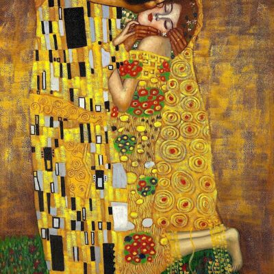 Poster Gustav Klimt - Il bacio