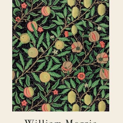 Affiche William Morris - Motifs de fruits