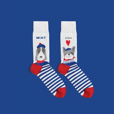 Chaussettes Chiens Français | Chaussettes Françaises | Chaussettes d'Amour | Chaussettes Mignonnes