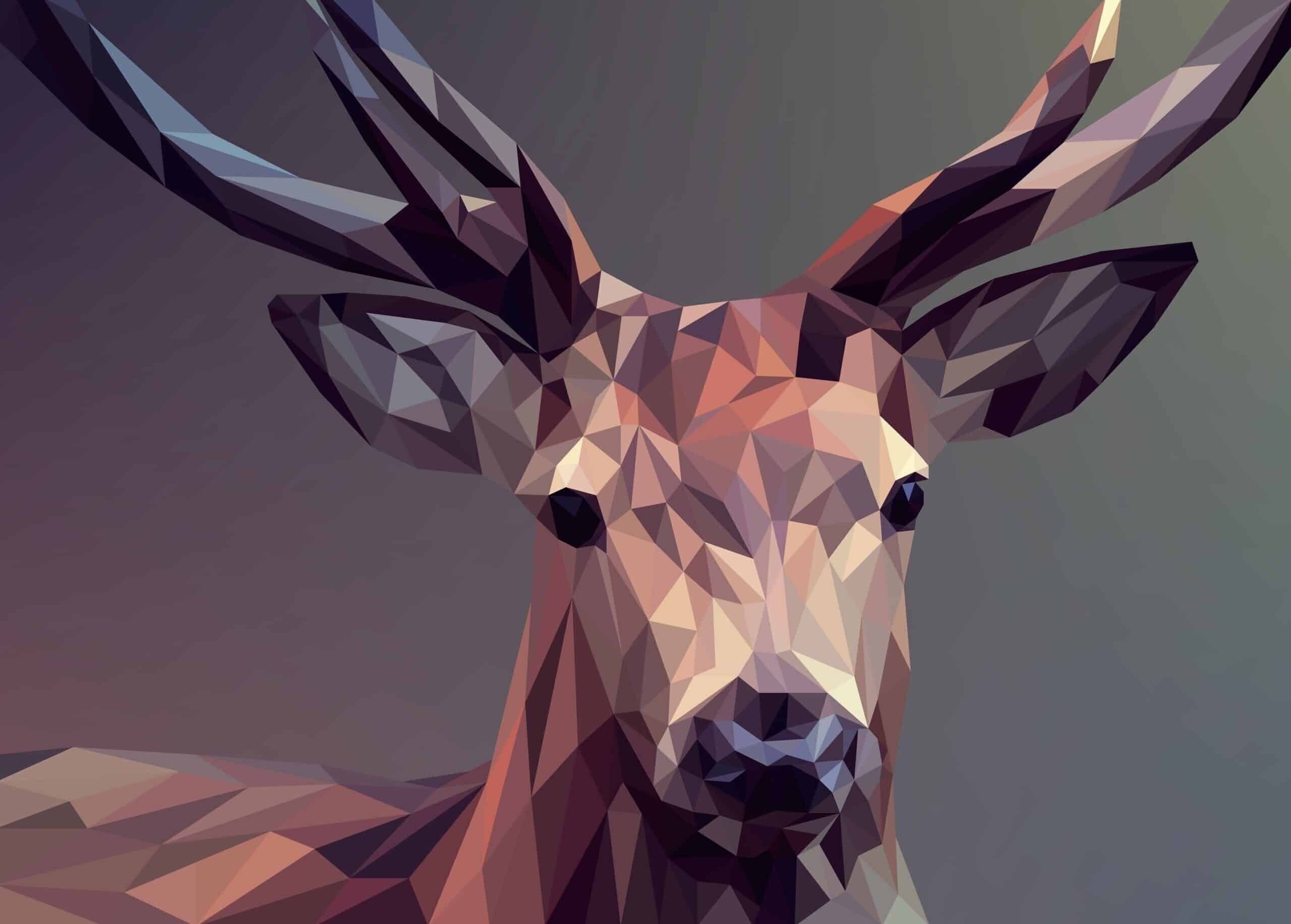 Affiche Bloc En Forme De Cerf - Animaux