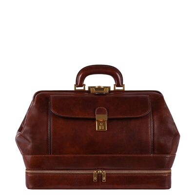 Bolso médico grande de piel italiana para mujer - El Maestro y Margarita