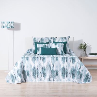 Colcha entretiempo reversible Luton Esmeralda