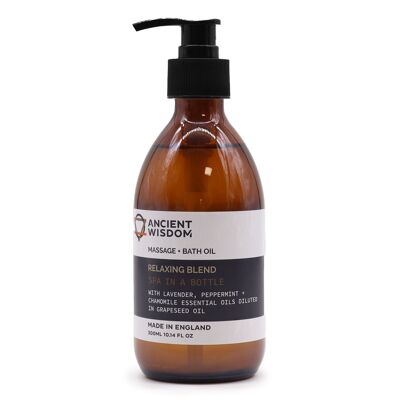 Huile de massage et de bain aromathérapeutique - Relaxante 300 ml