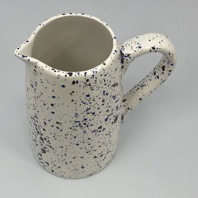 Milk Jug Speckled Blue Glaze