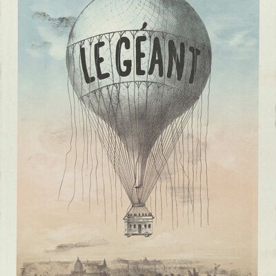Póster Vintage Monster Balloon - Le Géant