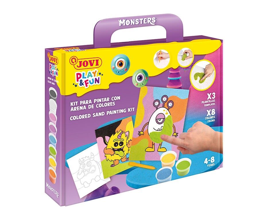 Jovi - Pintura de dedos, estuche de 6 botes de 35 ml, a partir de 2 años | Ingredientes naturales, sin gluten