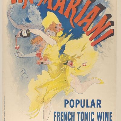Póster Vin Mariani - Vino tónico francés vintage