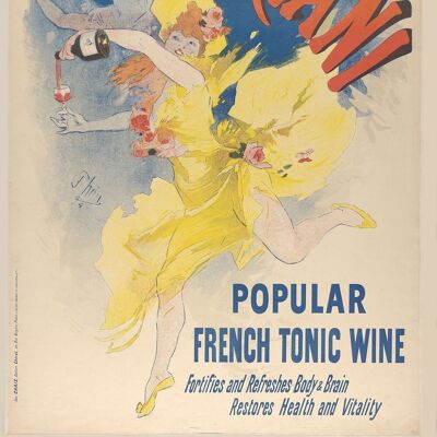 Poster Vin Mariani - Vintage French Tonic Wine