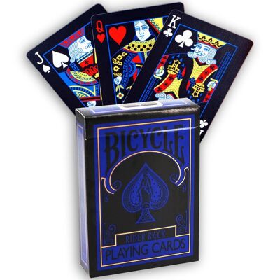 Mazzo di carte Bicycle Rider Back Reverse (blu e nero)