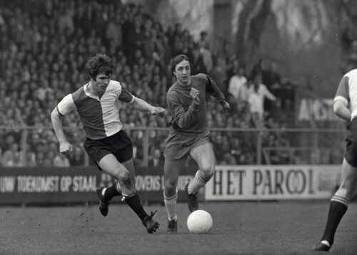 Poster Willem van Hanegem & Johan Cruijff - Voetbal