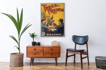 Affiche Vintage Trois Amis 2