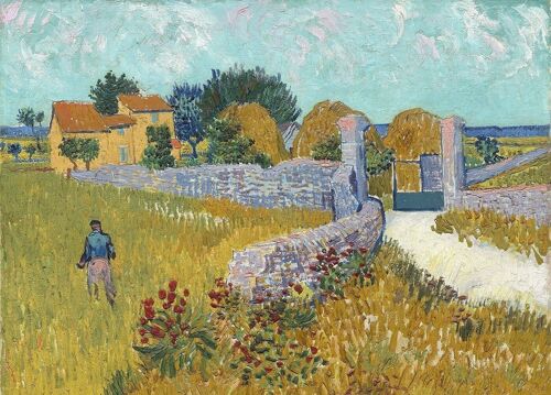 Poster van Gogh - Boerderij in de Provence