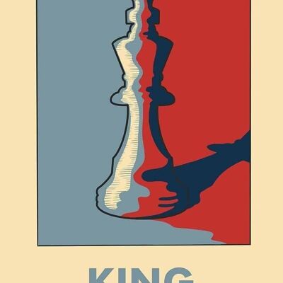 Poster König - Schach