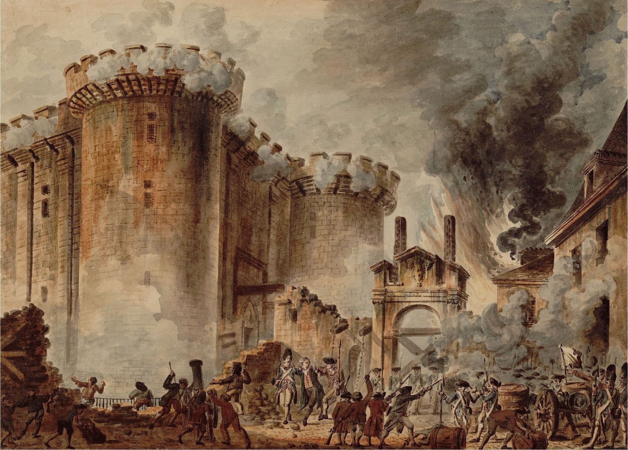 Poster Französische Revolution - Sturm auf die Bastille