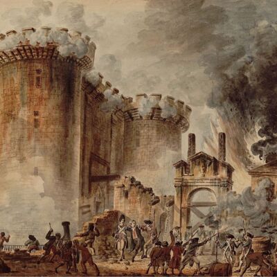 Póster Revolución Francesa - Toma de la Bastilla