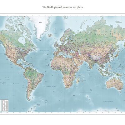 Poster World Map - Educational
