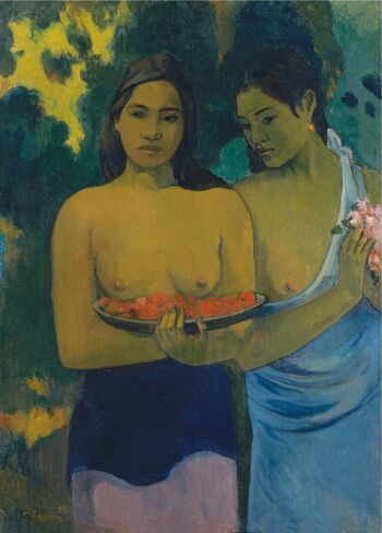 Affiche Gauguin - Deux femmes tahitiennes 1