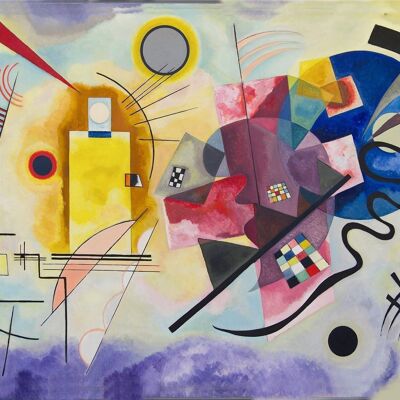 Affiche Kandinsky - Jaune, Rouge, Bleu