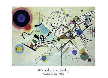 Affiche Vassily Kandinsky - Composition VII dans Passe-partout 1