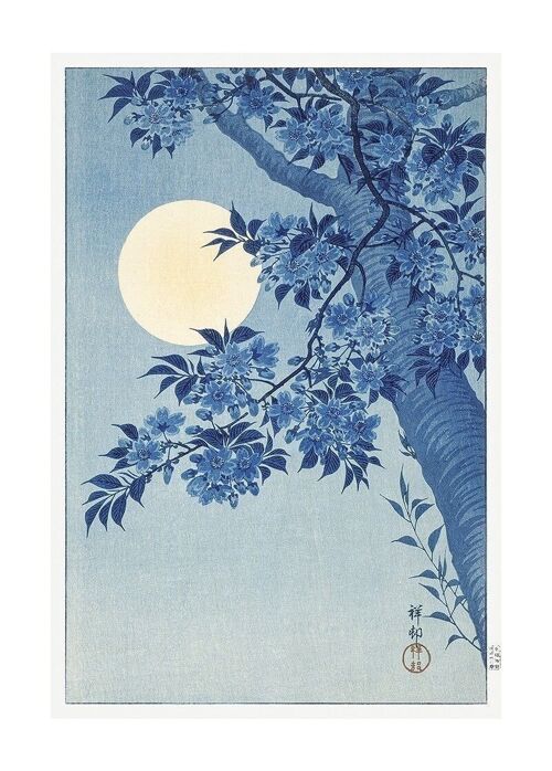 Poster Ohara Koson - Blossoming Cherry Tree