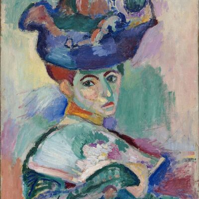 Poster Matisse - Vrouw met een Hoed