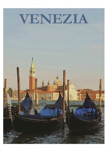 Affiche de voyage de Venise - Affiche de voyage vintage 1
