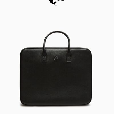 relove - Sac pour ordinateur portable Flynn en cuir noir durable