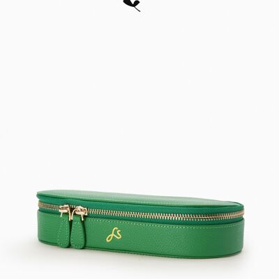 relove - Coffret à bijoux en cuir durable Green Cora