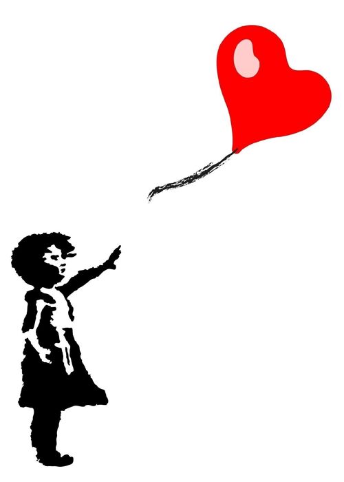 Poster Bansky - Girl with a balloon