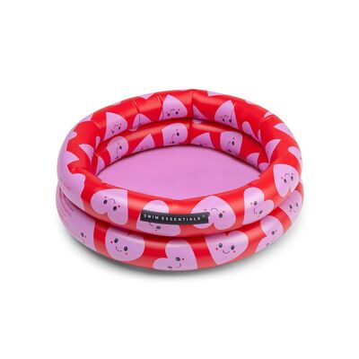 Essentiels de natation | Coeurs | Piscine bébé rouge Ø 60cm
