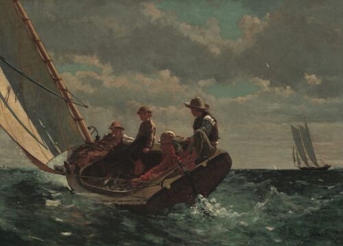 Poster Winslow Homer - Breezing Up